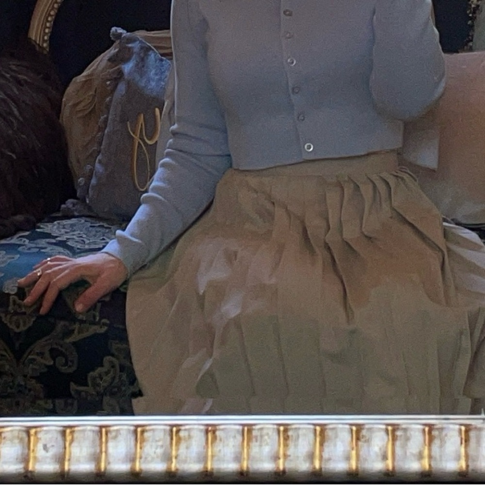Vintage Pleated button up skirt preppy - Picture 3 of 7